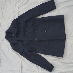 Madewell Wool Blend Peacoat Navy Medium